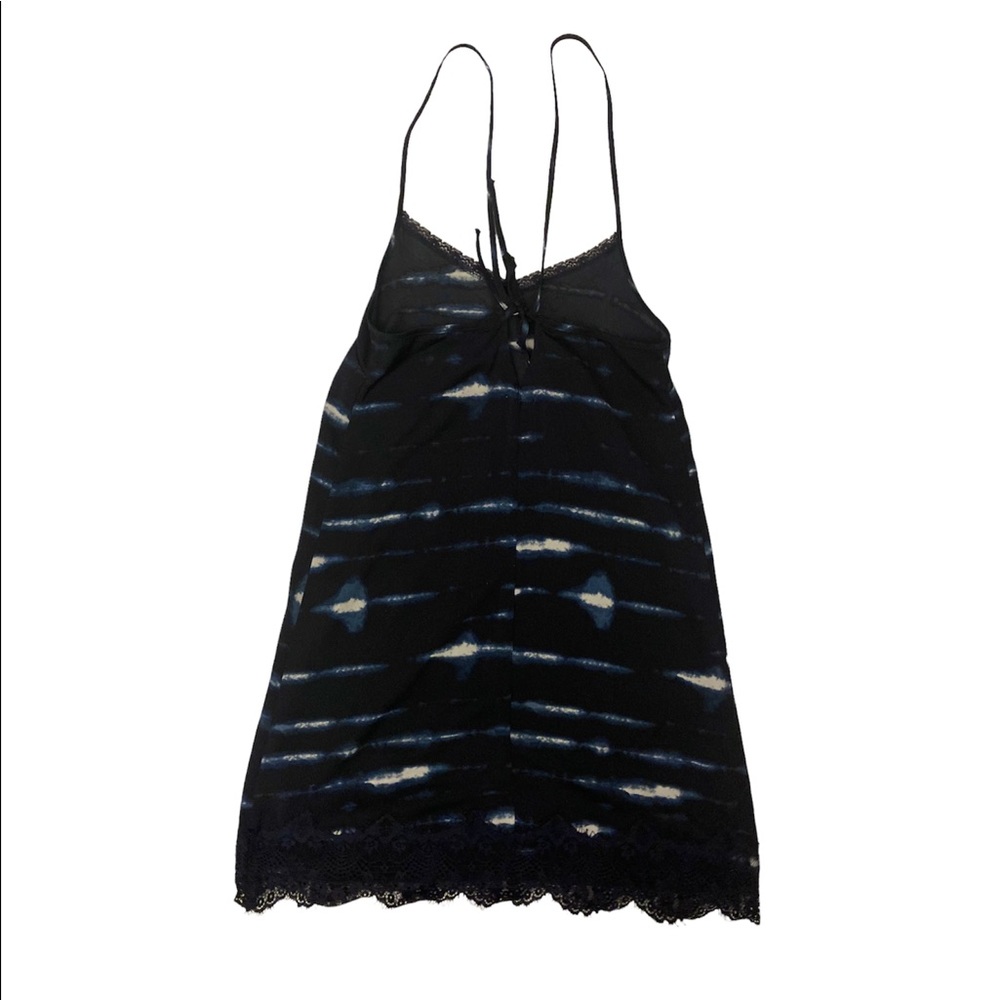Aerie silk shibori tie dye dress